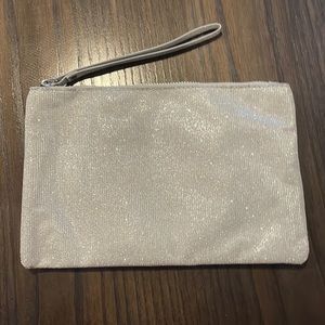Silver Sparkly Le Chateau Wristlet
